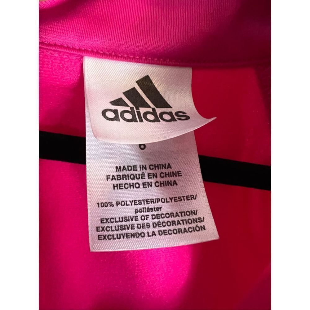 Adidas Girls Track Jacket Size 6 - Picture 2 of 3